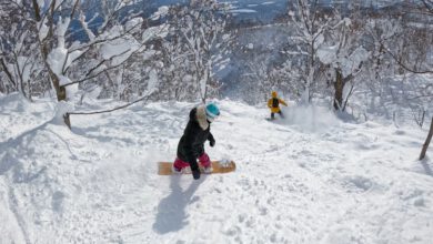 Grixx Powerbank 20.000mAh in de sneeuw